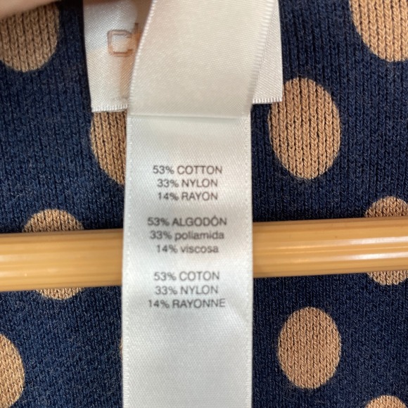 Chico's Cardigan Duster Womens 2 Large Long Line Open Front Sleeveless Tan Blue - Picture 11 of 13